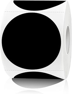2 Inch Black Circle Stickers, Waterproof &Removable Black Dot Stickers, Garage Sale Sticker Price Tags- 300Pcs