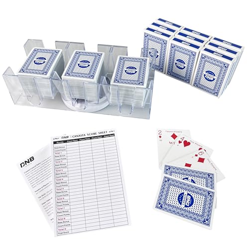 Juego de Canasta DNB con 9 barajas azules