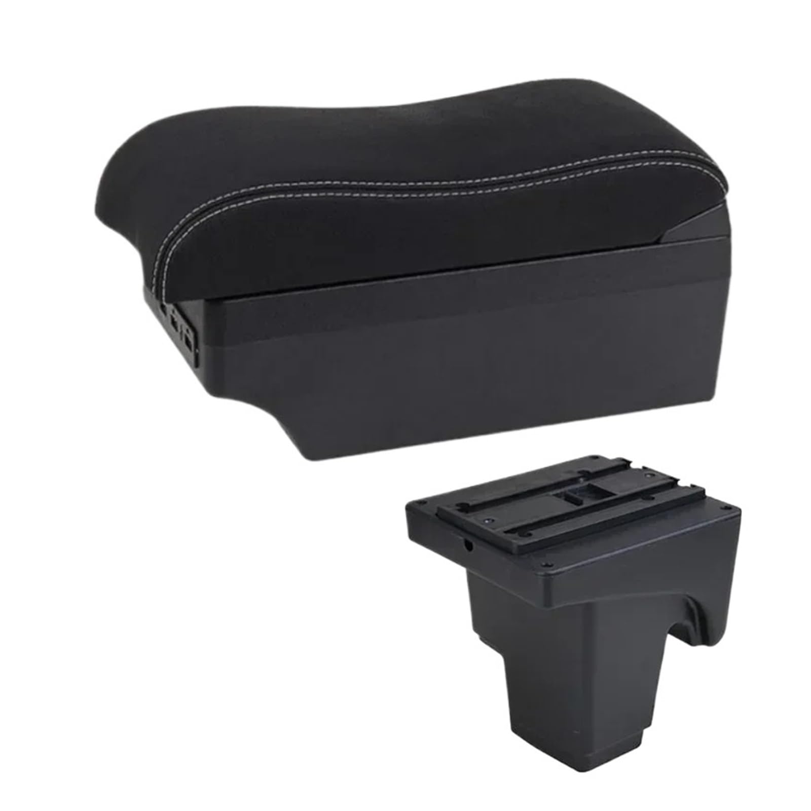 UDHQAJC For Focus 3 For Mk3 2011-2020 Car Armrest Box- Leather Interior Modification Storage Box With USB Car Centre Console Armrest Box