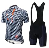 🍒Tessuti di alta qualità---Moxilyn maglia da ciclismo incastonata secondo le varie parti del corpo quando si utilizzano le caratteristiche dell'uso dei materiali, abbigliamento e parte anteriore e posteriore della maglia da ciclismo, uso laterale di mesh traspirante, pantaloni con tessuti Leica. Delicato e traspirante per migliorare la secchezza e il comfort del corpo.