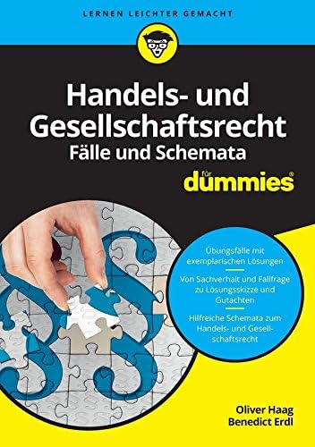 Handels- und Gesellschaftsrecht Falbearbeitung und Schemata für Dummies