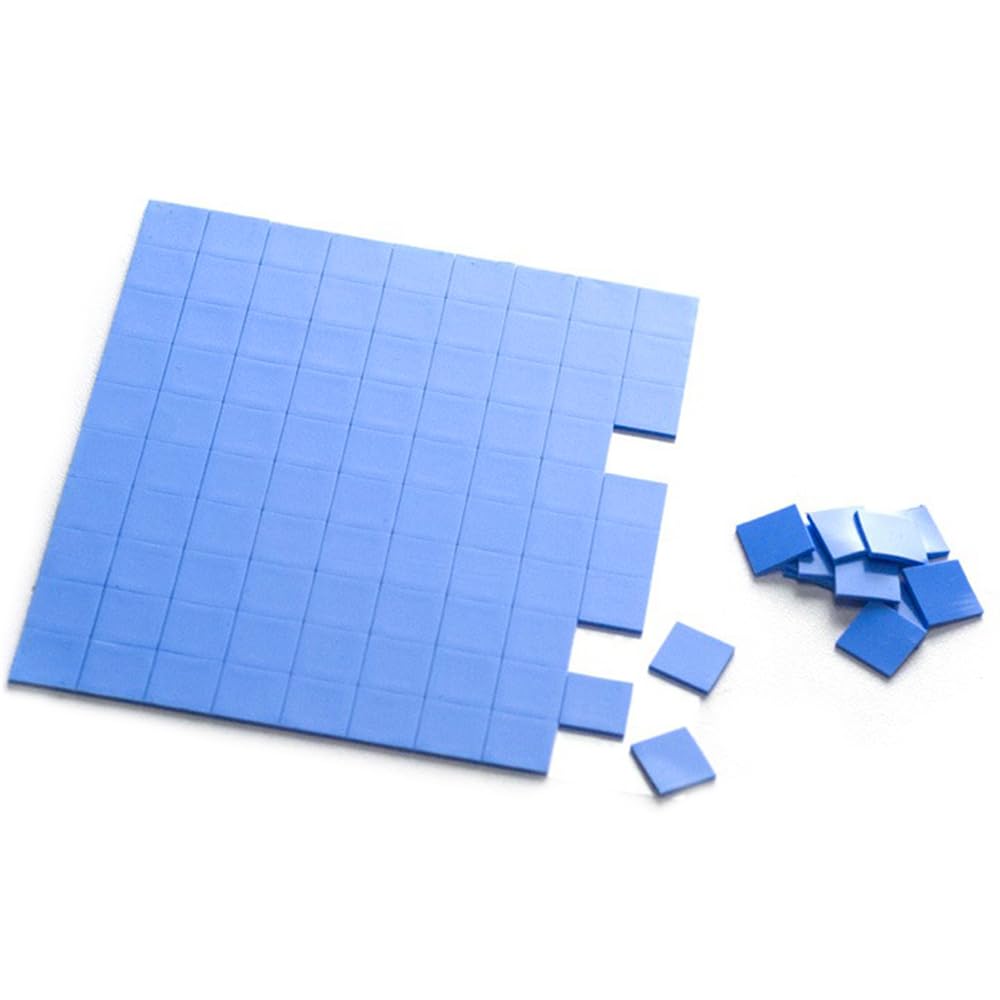 Thermal Pad, Highly Efficient Thermal Conductivity 1.5 W/mK, Heat Resistant Silicone Thermal Pads for Laptop Heatsink CPU GPU SSD IC LED Cooler, Reusable Thermal Conductive Silicone Pad (100x100mm)