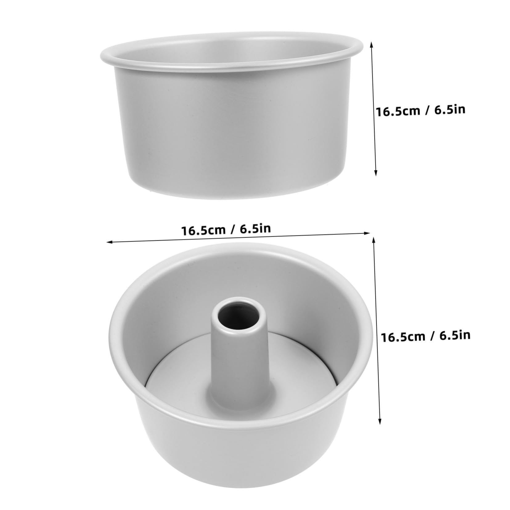 Amosfun 3 Ensembles moule a gateau circorama moule rond cake pop muffins à gâteau rond plats de cuisson poêle en métal à cake avec fond amovible d'aluminium