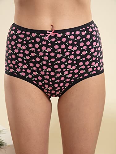 Image of NYKD NYP036 High Rise Stretch Cotton Full Coverage Full Brief with Ultrasoft Exposed Waistband-Pack of 3