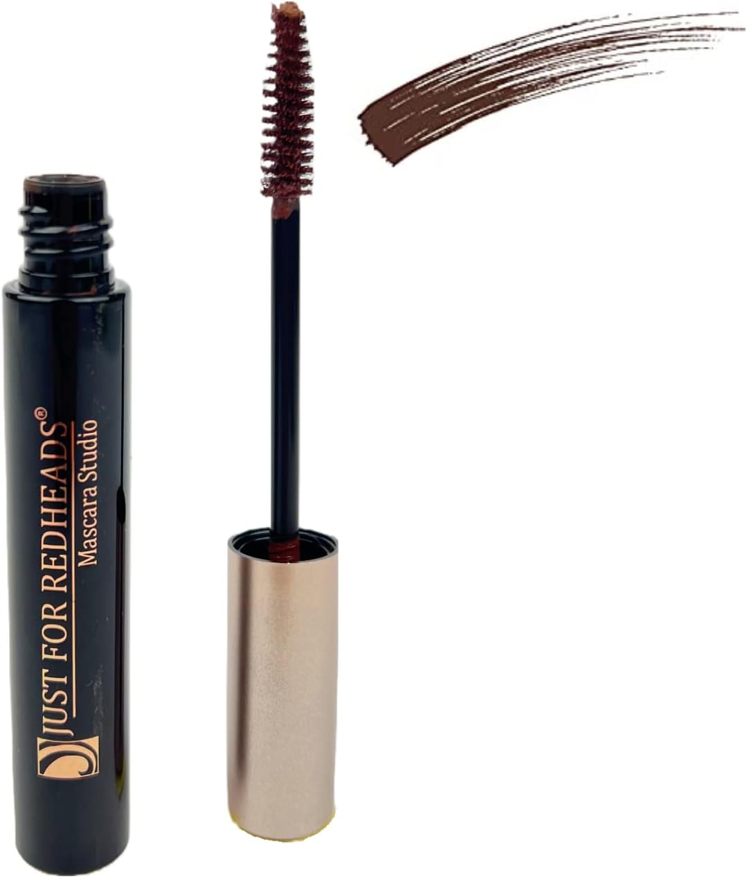 Just for Redheads Mascara Studio - Lashes Volumizer for Women - Lengthening & Defining Lashes, Smudge-Proof, Water Resistant - Made in the USA (GingerAuburn)