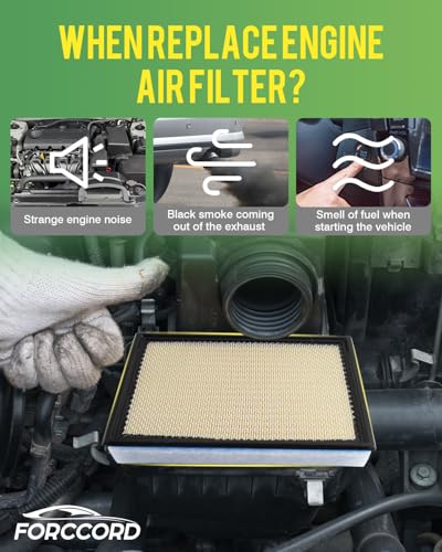 Image of 2-Pack Engine Air Filter Fits for 2020-2025 2026 Ford F250 F350 F450 F550 6.7L Powerstroke Diesel Air Filter Replacement FA2031 LC3Z-9601B WA10905 Car Accessories