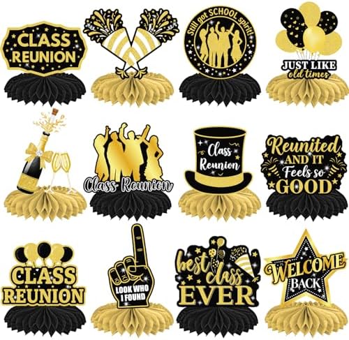 Class Reunion Honeycomb Centerpieces Welcome Back to School Table...