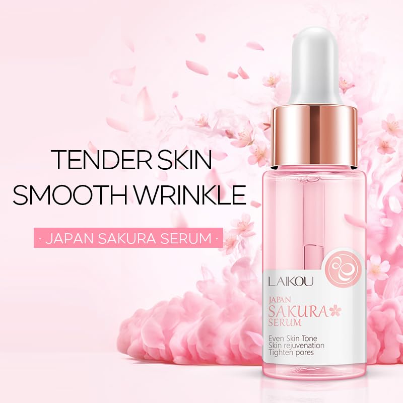 Miniatura 2 de LAIKOU JAPAN SAKURA Serum Esencia Facial 0.6 fl oz x 2pcs