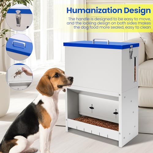 22lbs Gravity Dog Feeder - Automatic Dog Feeder Large Breed Outdoor Pet Feeding Station Auto Dry Food Dispenser for Pet Cat Dogs - Image 5