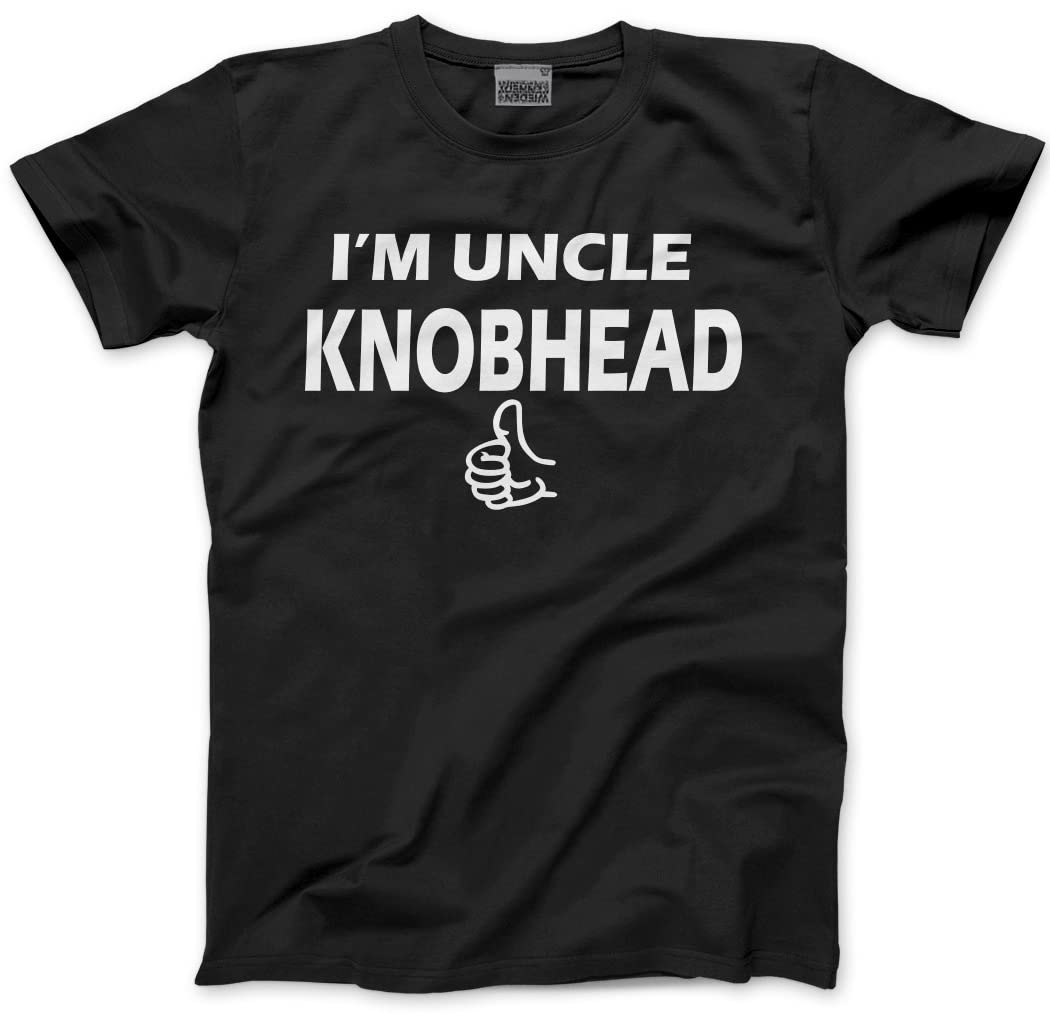 HotScamp I'm Uncle Knobhead Men's Unisex T-Shirt - Black Large