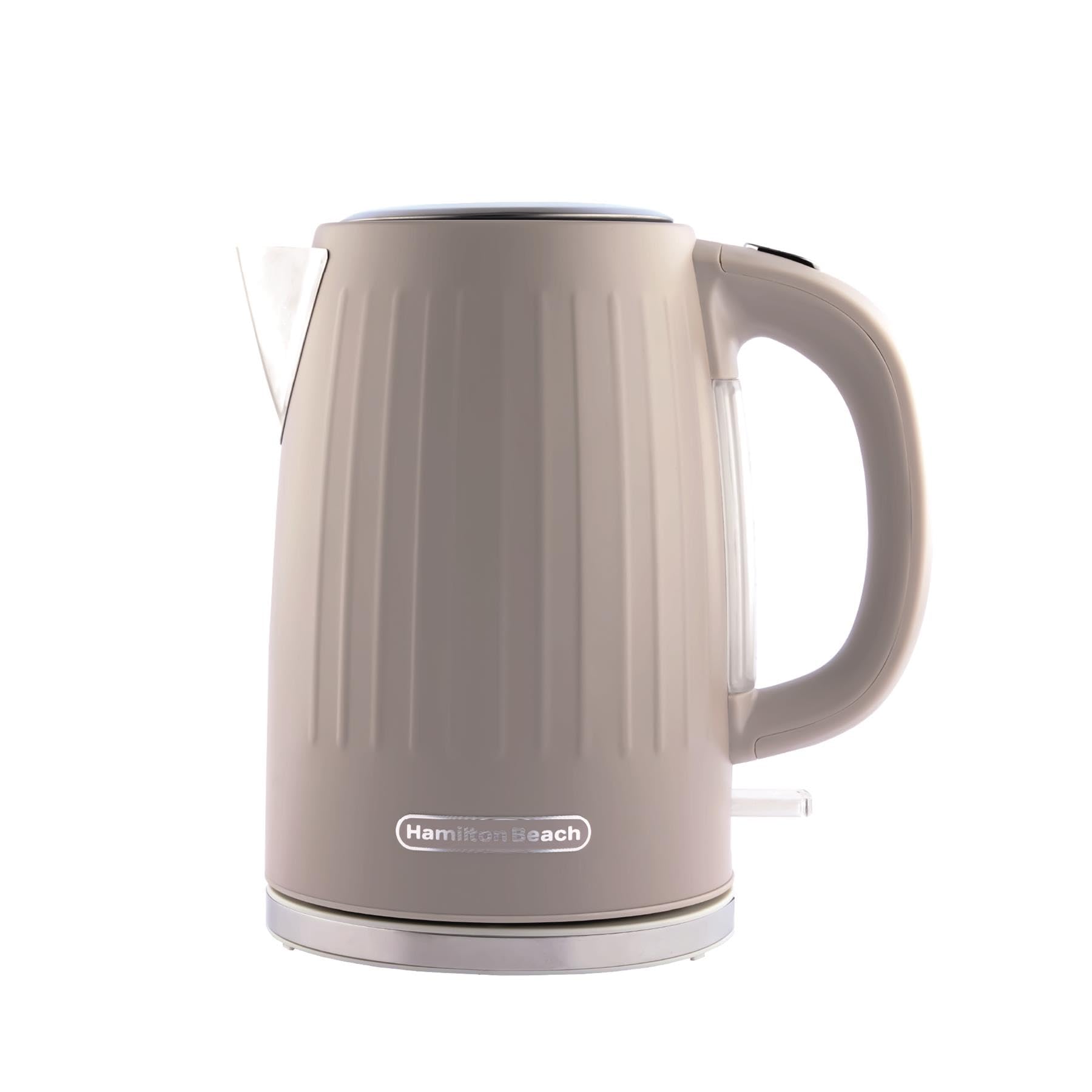 Hamilton Beach Electric Kettle, Harmony, 1.7L, Rapid Boil, Boil Dry Protection, 360° Swivel Base, Removable Limescale Filter, Illuminated Indicator Light, Cappuccino - HBK012C — image 1