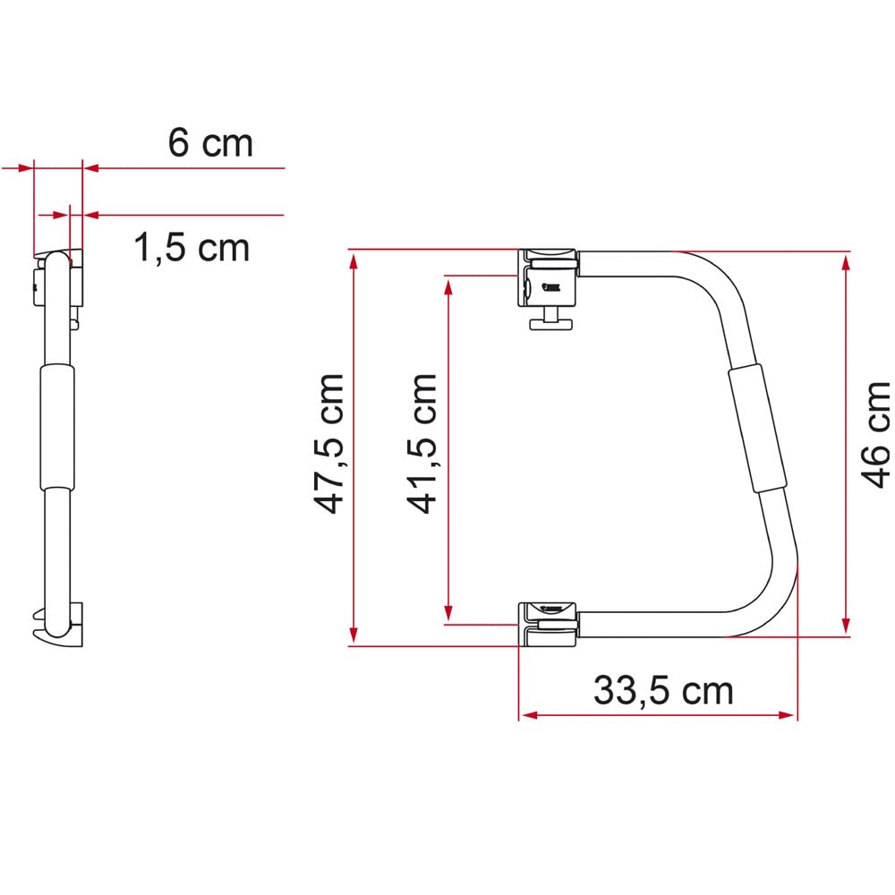 Fiamma Security 46 - Cerradura de seguridad para puerta de caravana, color blanco