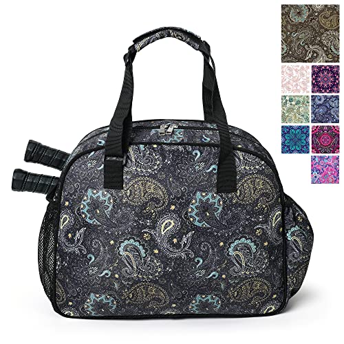 Image of Boulder Bee Pickleball Bags, Premium Pickleball Tote Bag for Girls, Women's Hand /Shoulder Gym Bag w Water Bottle Holder, with Pickleball Racquet /Paddle Holder