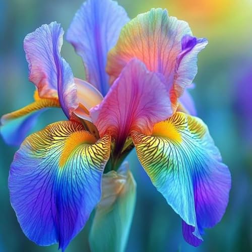 Sfuso Iris bulbi,Piante perenni,Iris pianta vera,resistenti al freddo,Tagliare,Facile da curare(non artificiali)-5 bulbi-J