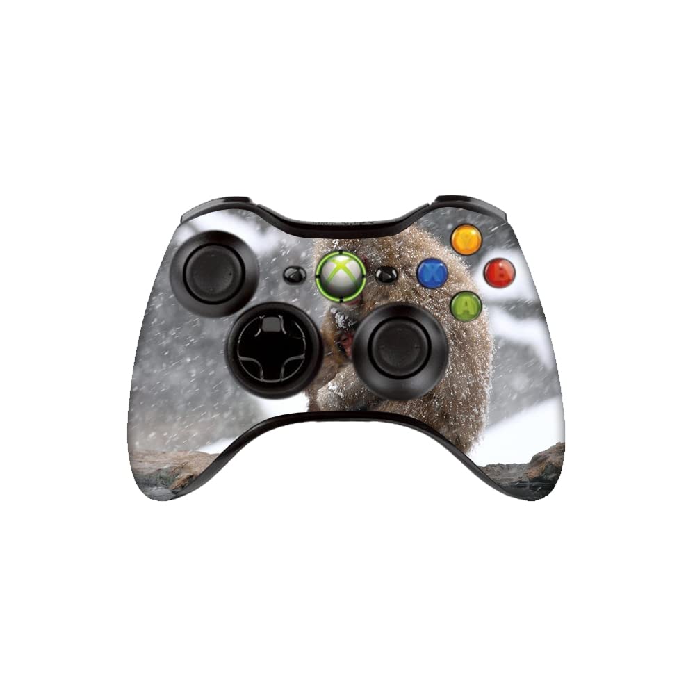GADGETS WRAP Printed Vinyl Decal Sticker Skin for Xbox 360 Controller Only - Winter Monkey-image-28