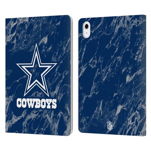 Carcasa de cuero Dallas Cowboys para iPad Air 2022 con diseño de mármol de Head Case Designs