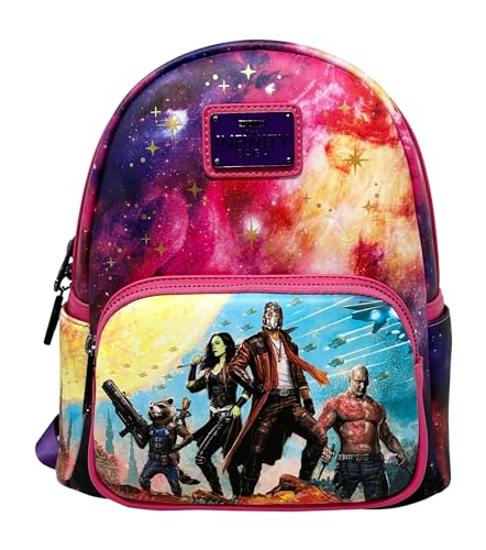 Loungefly Guardians of the Galaxy Marvel Comics Group Shot Womens Double Strap Shoulder Bag Purse