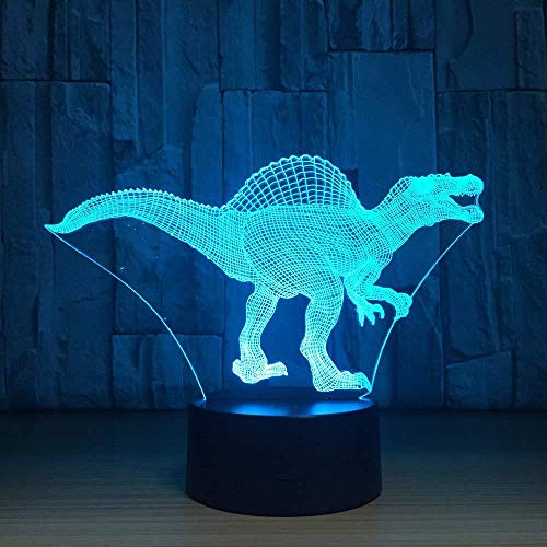 Preisvergleich Produktbild Spielegeschenke Kinderstudientisch 3D-Lampe Dinosaurier 7-Farbige Led-Nachtlampen Für Kinder Touch-Led-Usb-Tischlampe Lampe Mit Baby-Nachtlicht Und Fernbedienung