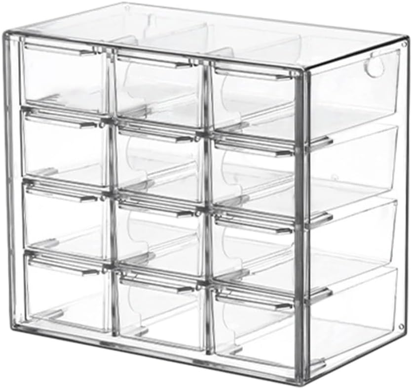 Eyewear Storage Layer Drawer Desktop Cabinet In Clear Acrylic For Home Use