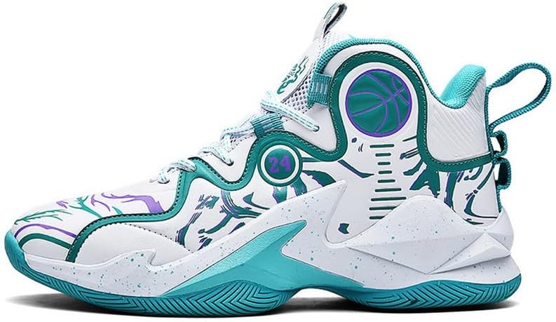 DHOVOR Big Boys Basketball Shoes Kids Athletic Running Shoes Fashion Sneakers Non-Slip Tennis Shoes Boys (Little Kid/Big Kid)