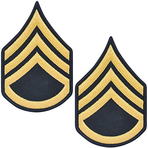 Army Staff Sergeant SSG E6 Cloth Rank for ASU Size Male