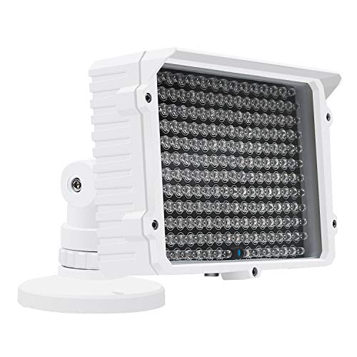 CMVision IR130-830NM - 198 LED Indoor/Outdoor Long Range 150 feet IR Illuminator with Free 3A 12VDC Power Adaptor (Special for photobiomodulation, Light Therapy Application)