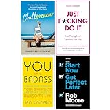 Chillpreneur, Just F*cking Do It, You Are a Badass, Start Now Get Perfect Later 4 Books Collection Set