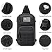 G4Free 10L Tactical EDC Sling Bag Backpack Military Molle Chest Shoulder Assault Pack for Concealed Carry(Black)
