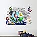 CSCH Wandtattoo Super 3D Wandtattoo Aufkleber Art Deco Wandbild Kinderbad DIY