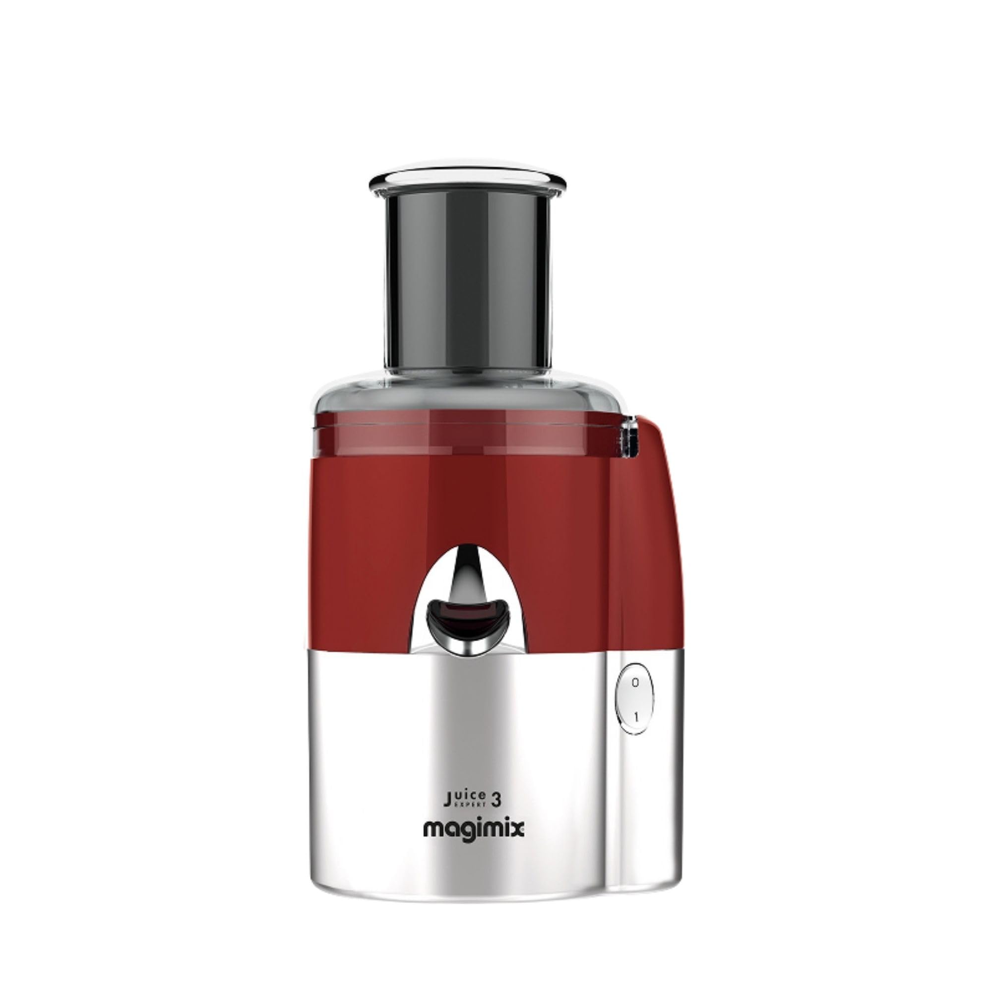 magimix Extracteur de Jus Multifonction 3 en 1 – Presse Agrumes, Centrifugeuse et Extraction à Froid – Moteur Puissant, Sans BPA, Facile à Nettoyer – Idéal Fruits & Légumes – Rouge