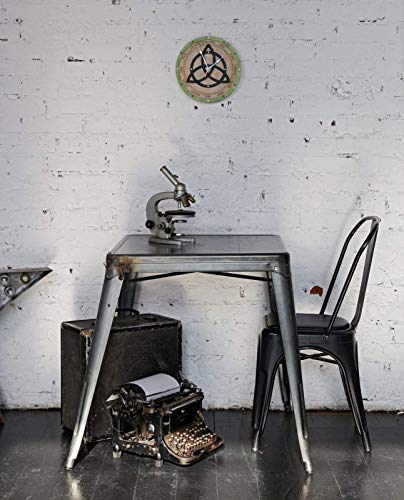 Triquetra Old Wood Wall Clock Celtic Rune Sign Trinity Knot For Luck And Blessings Handcrafted Unique Home Decor For Kitchen Living Room Office, House Decorative Art, Personalized Gift #TOP3