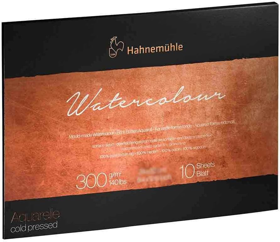 Hahnemuhle Collection Watercolor 300 Block Cold Pressed 11.8x15.7 Inches 300gsm