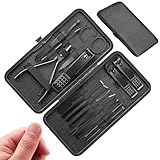 Coffret Manucure (15 Pièces): Le coffret professionnel kit manicure ongle complet contient 15 outils pour les ongles des mains et des pieds, permettant trois fonctions : soin des mains, du visage et des pieds. Le coffret kit pedicure pour pied répond à tous vos besoins et vous permet d'obtenir une coupe soignée à tout moment et en tout lieu