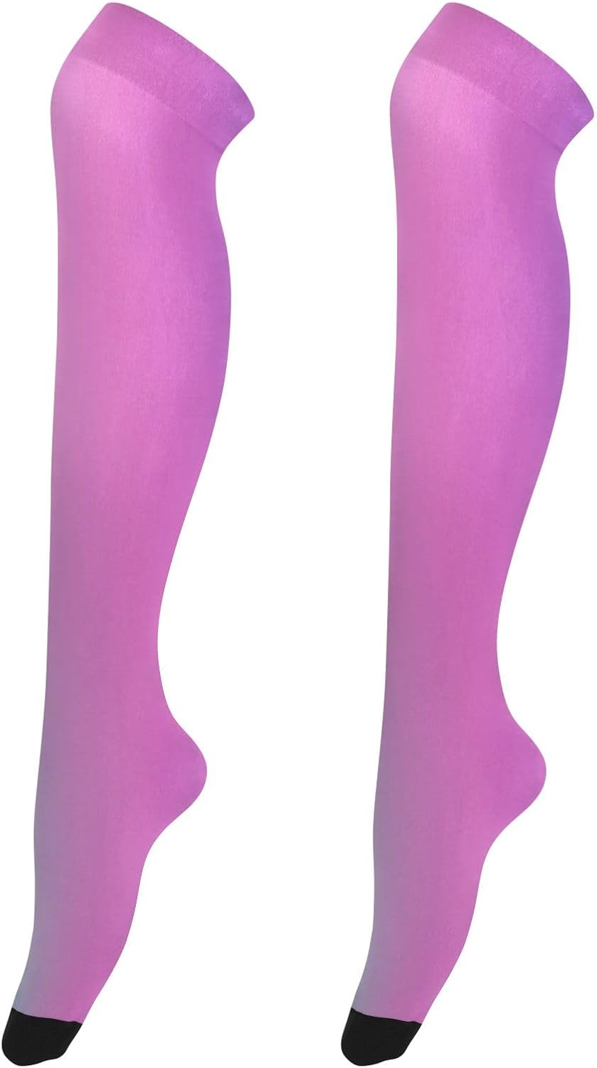 CHIFIGNO Vrouwen Dij Hoge Sokken Lange Knie Hoge Funky Sokken Casual