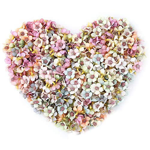 Fake Flowers Bulk Artificial Flowers Rose Outdoor Spring Daisy Flower Head Mini Silk Flowers For Crafts Home Wedding Decoration Diy Fake Flower Garland Headdress Fake Flowers Decor 100Pcs (Colorful) #TOP27