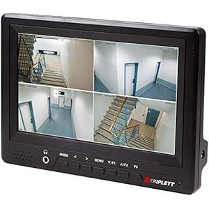 Triplett Monitor de prueba de seguridad HDCM-4K ultracompacto de 7 pulgadas HD 4K con HDMI, entrada/salida BNC compuesta y BNC de componentes