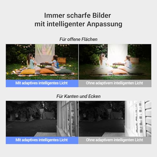 EZVIZ 4MP+4MP WLAN Überwachungskamera Aussen mit Dual-Objektive, 360°-Überwachung, 40m Farbnachtsicht, Dual-Ansicht… – Ansicht 3