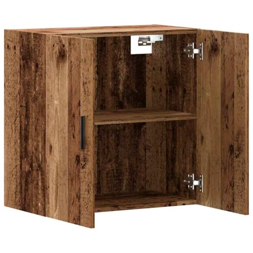 vidaXL Wandschrank Altholz-Optik 60x31x60 cm Holzwerkstoff, Schrank, Hängeschrank, wandmontierter Vitrinenschrank, Aufbewahrungsschrank