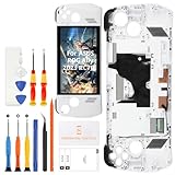 Olivechard For ASUS ROG Ally 2023 RC71L LCD Screen Replacement Assembly 7-Inch 120Hz FHD (1920x1080) IPS Display Digitizer with Frame – 500 Nits Brightness, Anti-Fingerprint Touch Panel – White