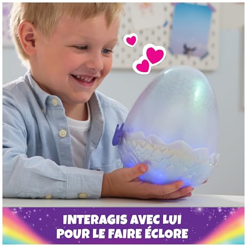 Peluche interactive Draggle Hatchimals Alive compagnon surprise avec sons et réactions - 3