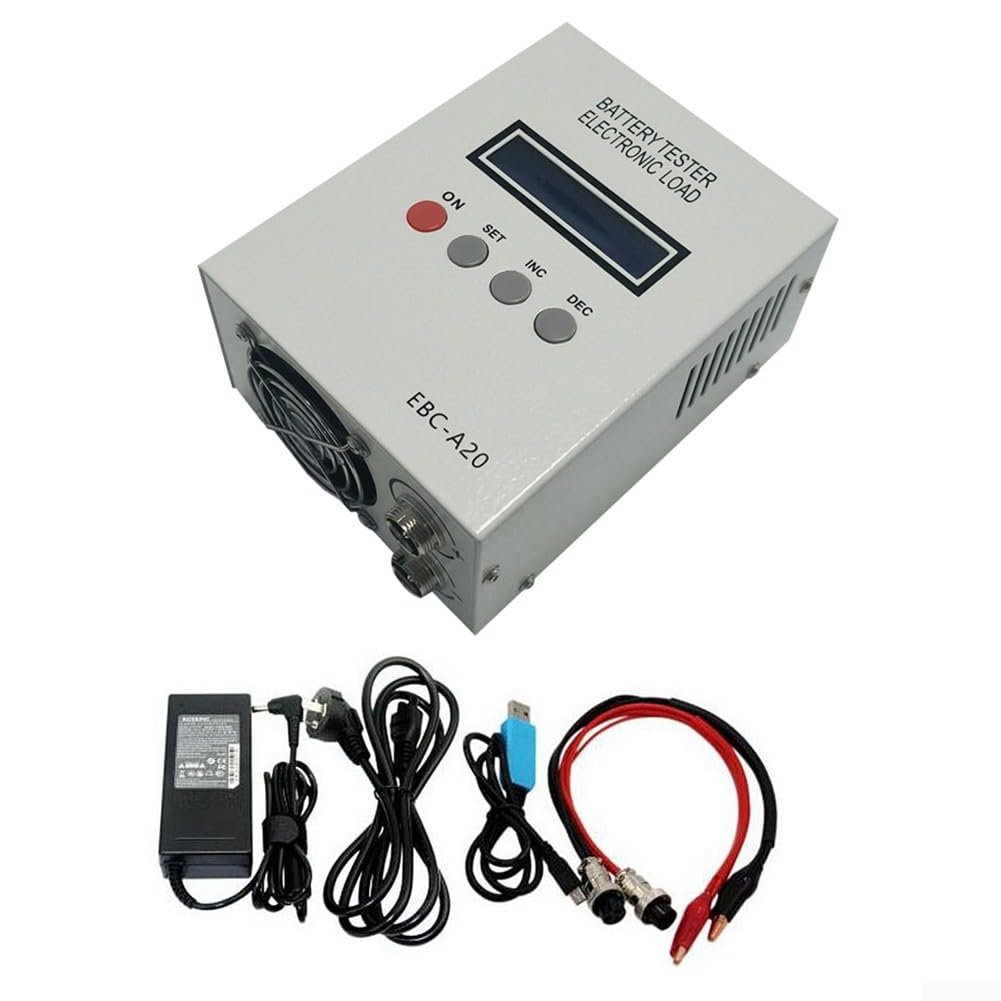 EBC-A20 Batteriekapazitätstester, 5A Ladung 20A Entladung 85W, PC-Softwaresteuerung, LCD-Display, für Li-Ion-Säurezellen, einstellbarer Strom (A)