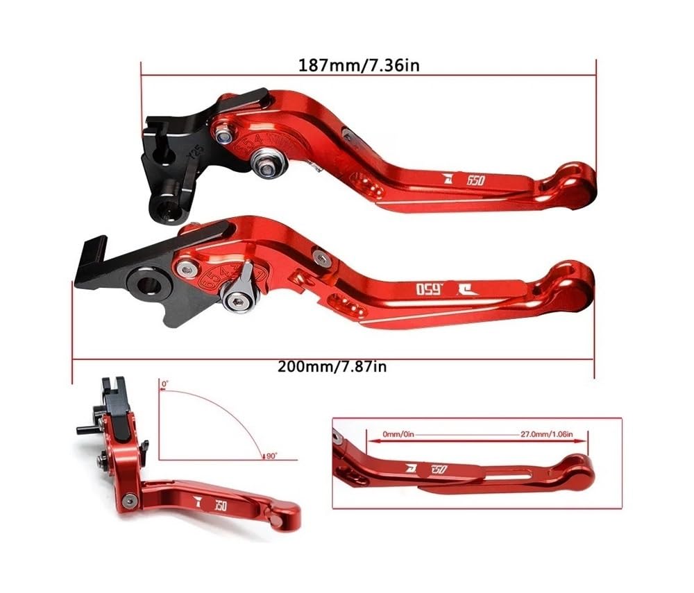 Palanca freno embrague Palancas De Embrague Freno Plegables Ajustables Motocicleta Para Para DR650S DR650SE DR650 DR 650 S/SE 1994-2010