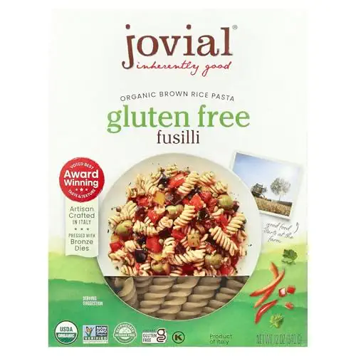 Pasta Brown rice Organic Fusilli, 12 oz