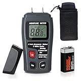 Moisture Meter TyhoTech Wood Moisture Detector LCD Damp Moisture Tester with 2 Test Probe Pins for Acuurately Measuring the Percentage of Water in Walls Firewood Paper Floor Cordwood and Trees