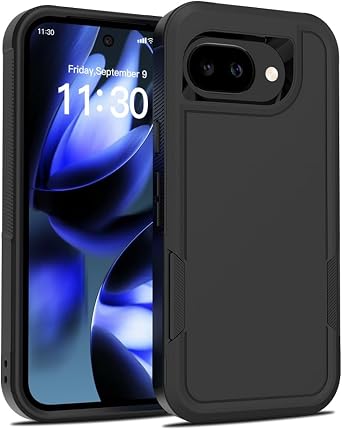 Heavy Duty for Google Pixel 10a Case 6.30 inch, Pixel 10A 2026 Armor Cover Dual-Layer Armor Sturdy Matte Textured | Military Grade Shockproof Full Protection Drop Proof Military Grade -Black