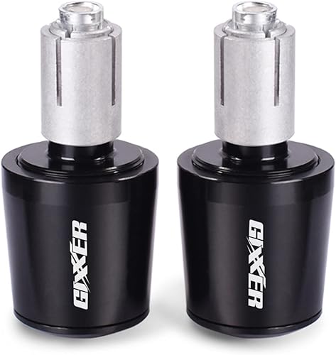 Miniatura 1 de Manillar de motocicleta para manubrio de peso final Puños tapa anti vibración Silder Plug para Suzuki Gixxer 150sf 250sf 155 accesorios (color negro)