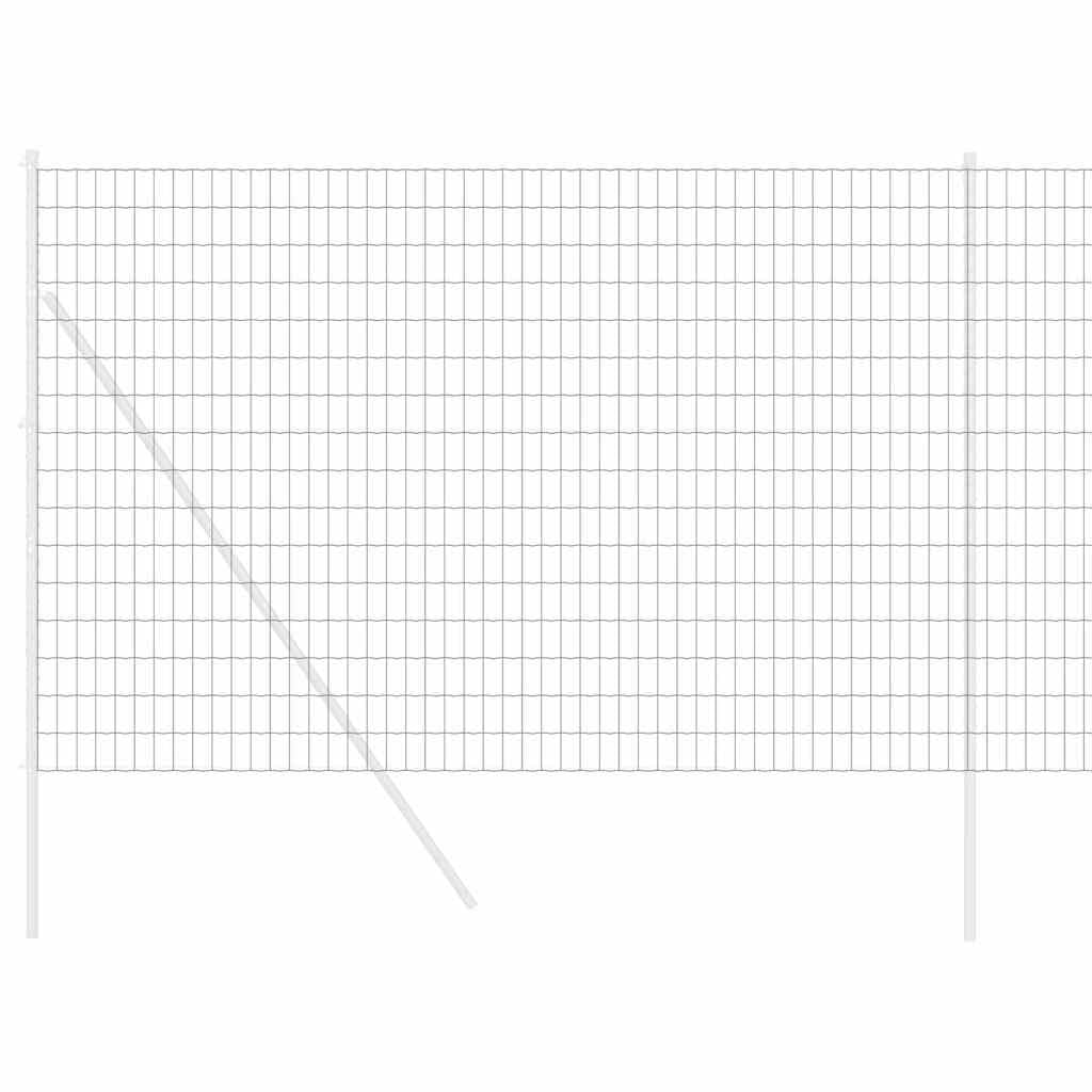Ogrodzenie euro, szare, 1,5 x 10 m, żelazo powlekane PCW, wytrzymałe ogrodzenie ogrodowe do użytku na zewnątrz, bariera dla zwierząt, łatwy montaż bez kopania