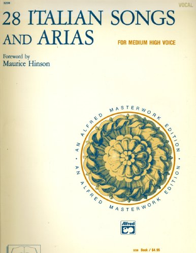 28 Italian Songs & Arias for Medium B001ACMF46 Book Cover
