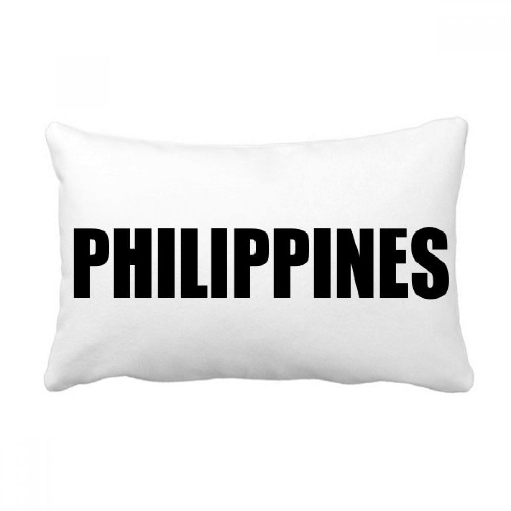 Coussin Philippines Noir idée cadeau originale pour décoration de maison et canapé