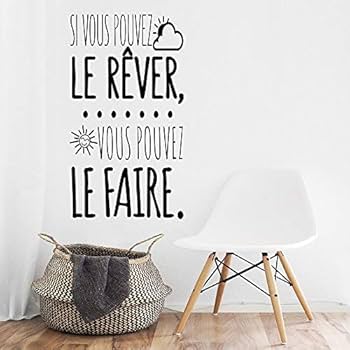 Sticker mural en vinyle amovible avec citation Salle de bain Zen Grande salle de bain
